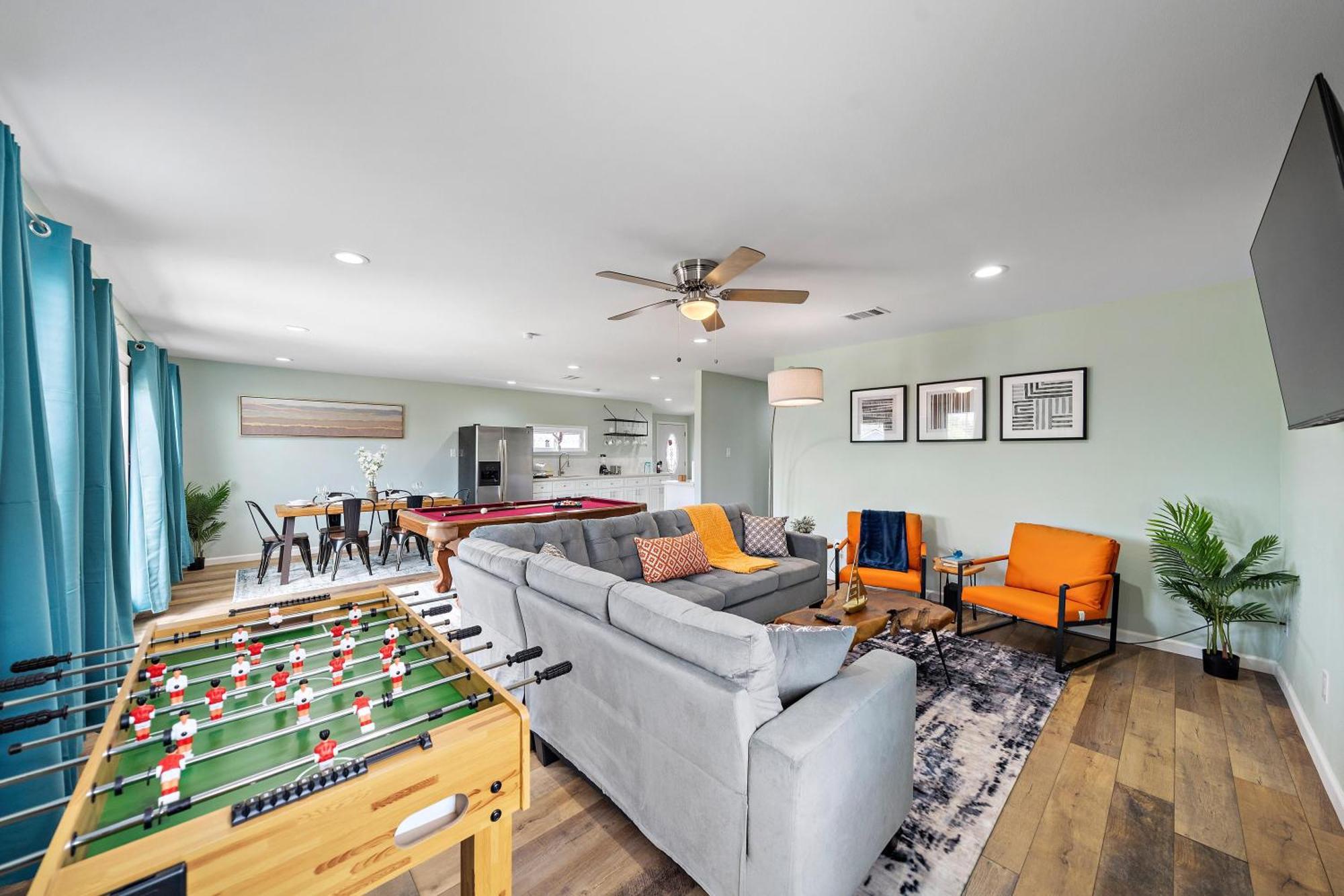 Nr Beach Pier Oasis Game Tables Yard Bbq Galveston Exteriér fotografie