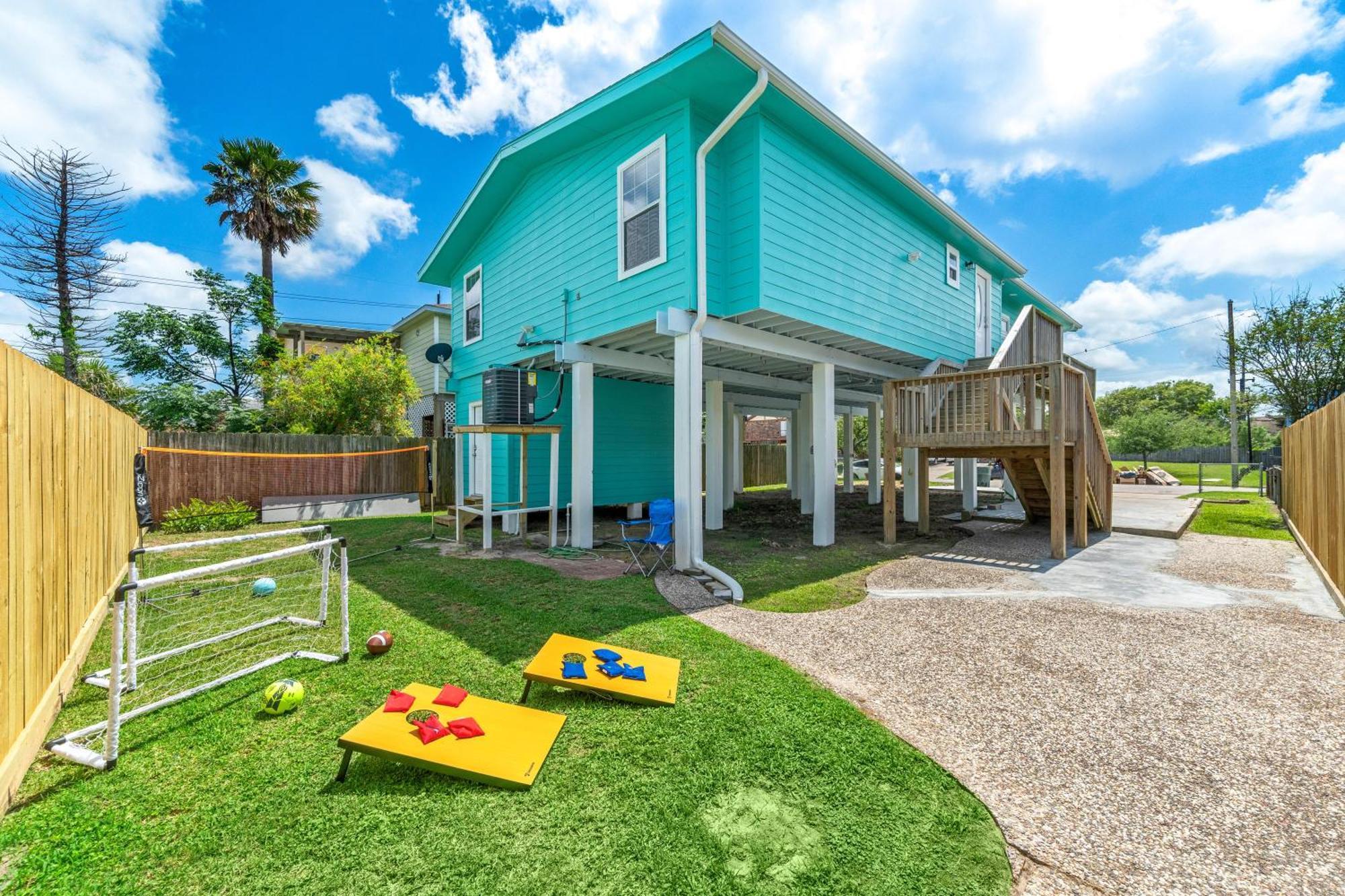 Nr Beach Pier Oasis Game Tables Yard Bbq Galveston Exteriér fotografie